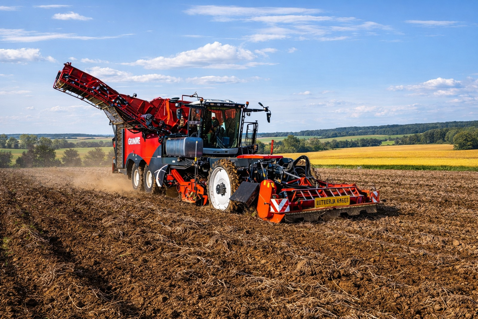 Samojezdny kombajn do ziemniaków